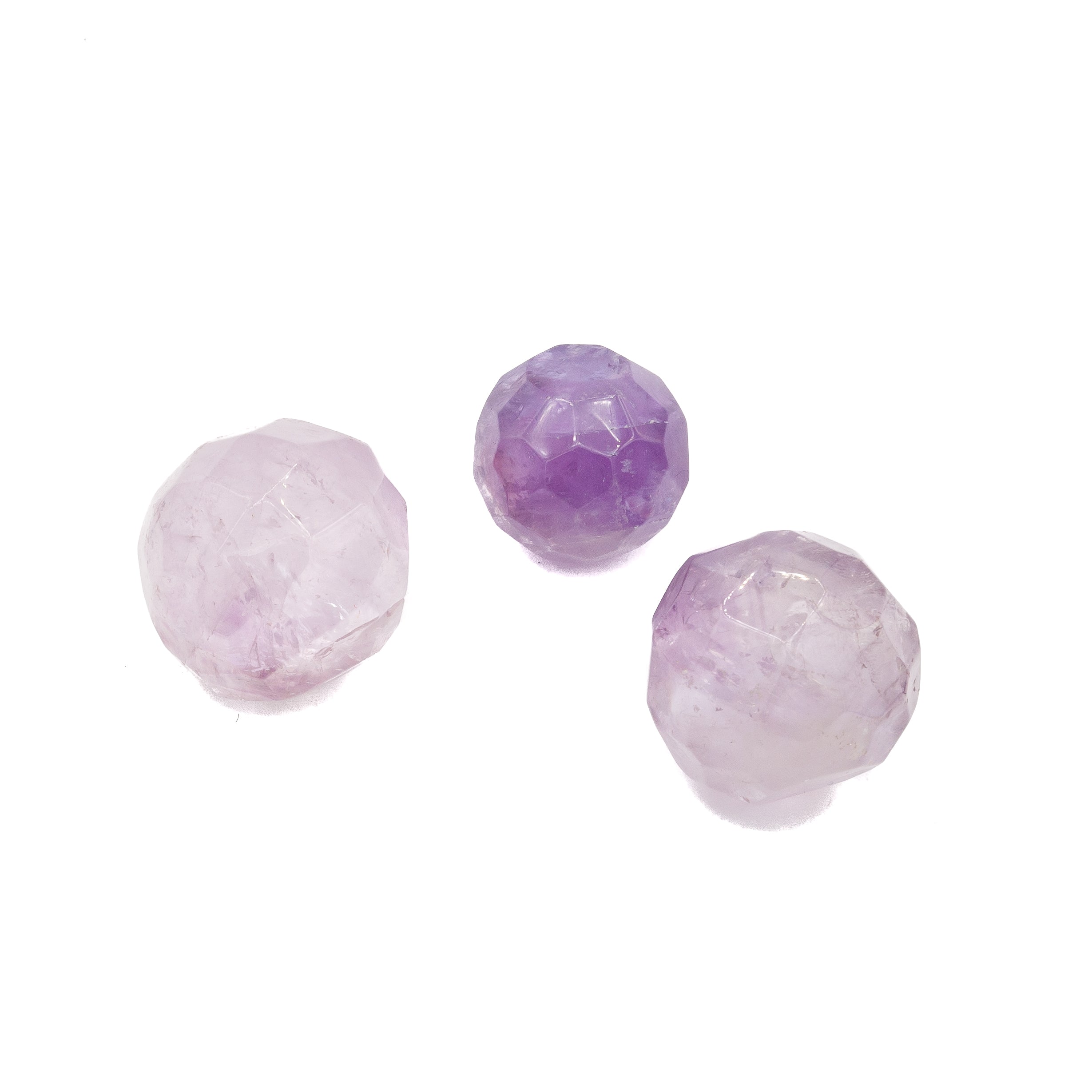 Amethyst Faceted Sphere $25